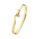 Torun armring med diamanter - guld fra Georg Jensen