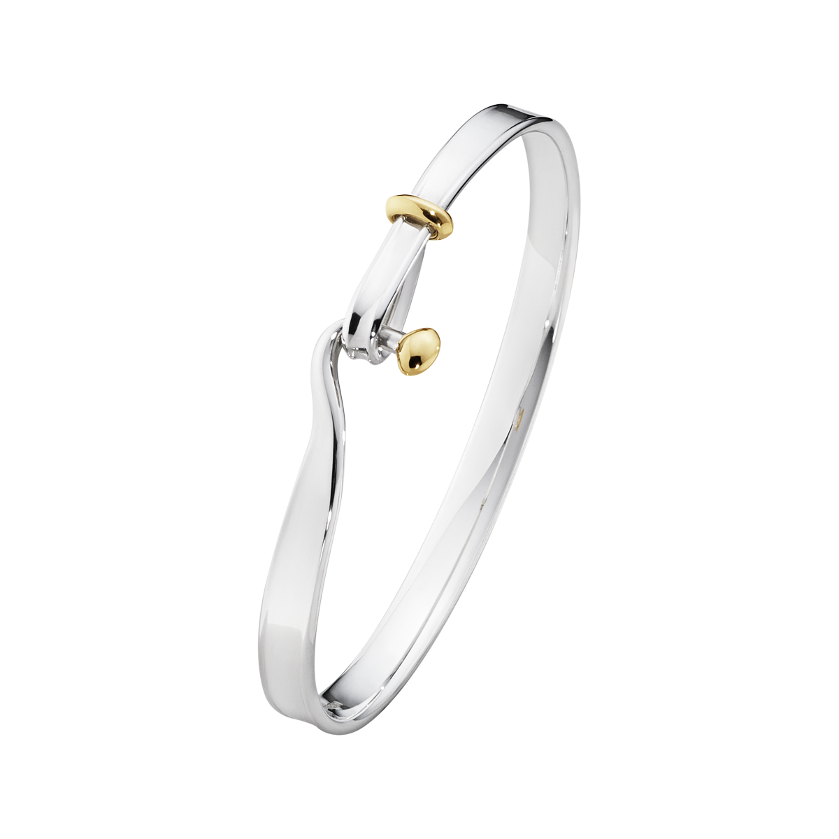 Torun armring - sølv og guld fra Georg Jensen