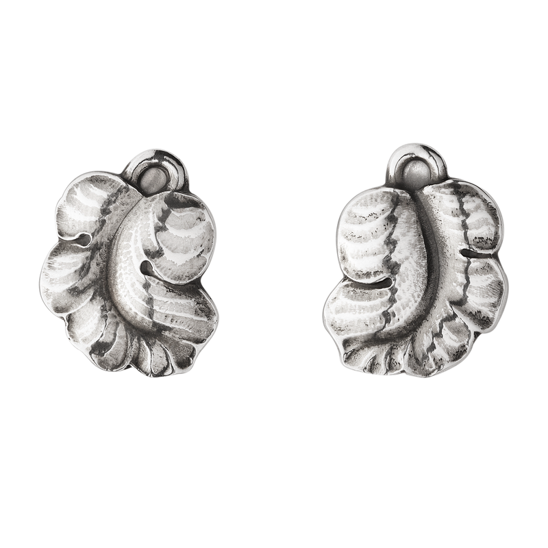 Moonlight Grapes øreclips - sølv fra Georg Jensen