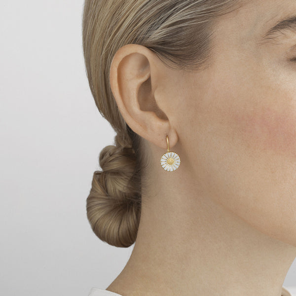 Daisy øreringe - forgyldt fra Georg Jensen