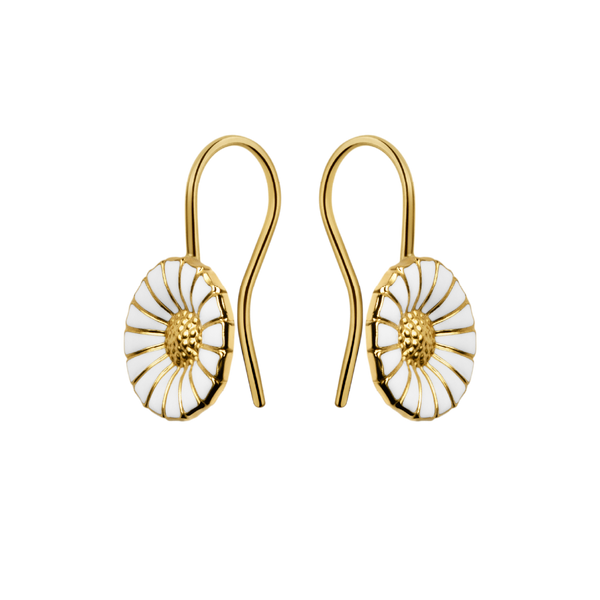 Daisy øreringe - forgyldt fra Georg Jensen
