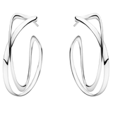 Infinity øreringe store - sølv fra Georg Jensen