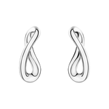 Infinity øreringe - sølv fra Georg Jensen