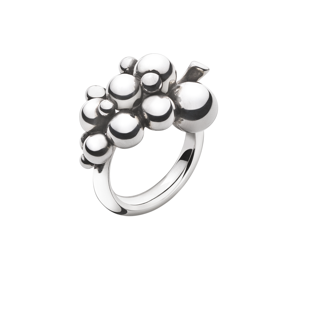 Moonlight Grapes ring  lille - oxideret sølv fra Georg Jensen