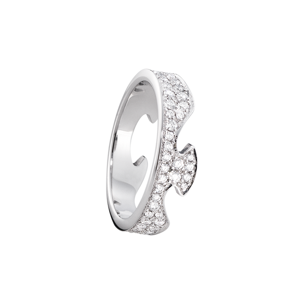 Fusion endering med diamanter - hvidguld fra Georg Jensen