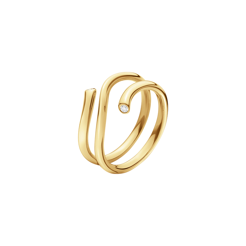 magic ring med diamanter - guld fra Georg Jensen