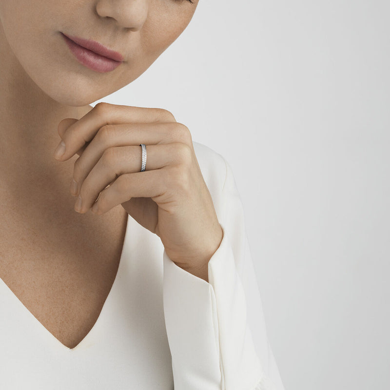Magic ring med diamanter - hvidguld fra Georg Jensen