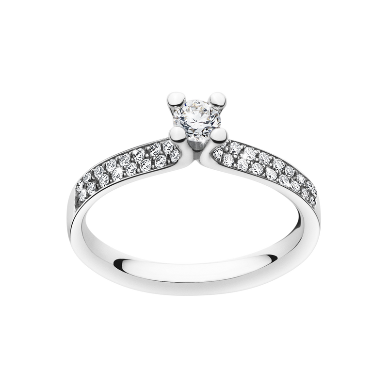 Magic ring med diamanter - hvidguld fra Georg Jensen