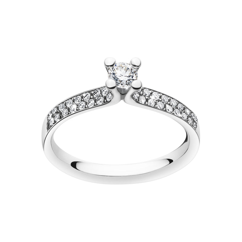 Magic ring med diamanter - platin