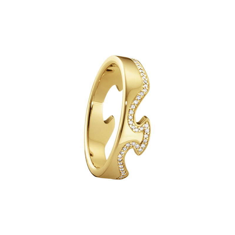 Fusion endering med diamanter - guld fra Georg Jensen