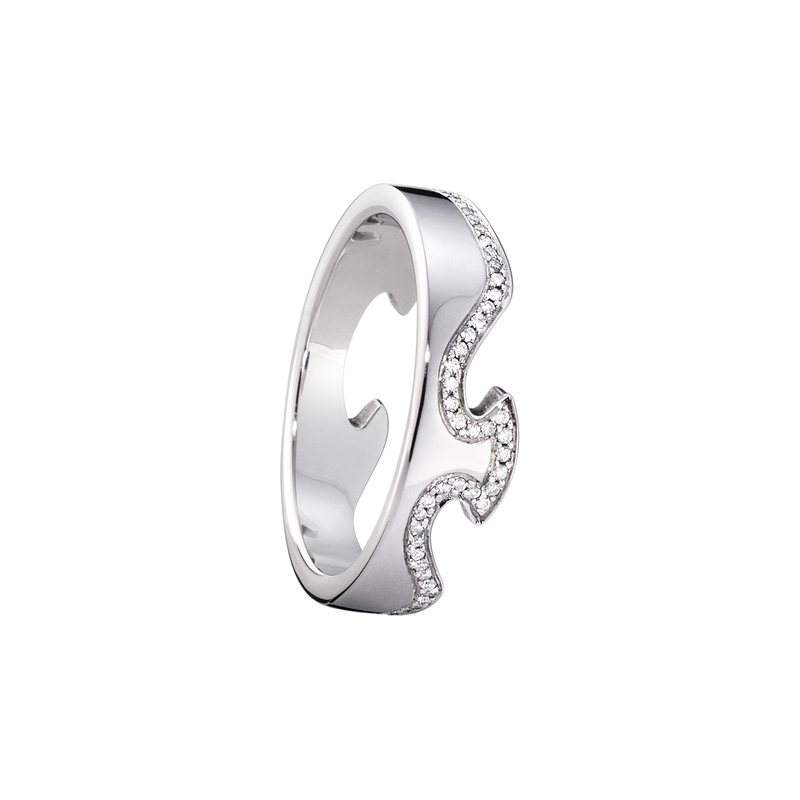 Fusion endering med diamanter - hvidguld fra Georg Jensen