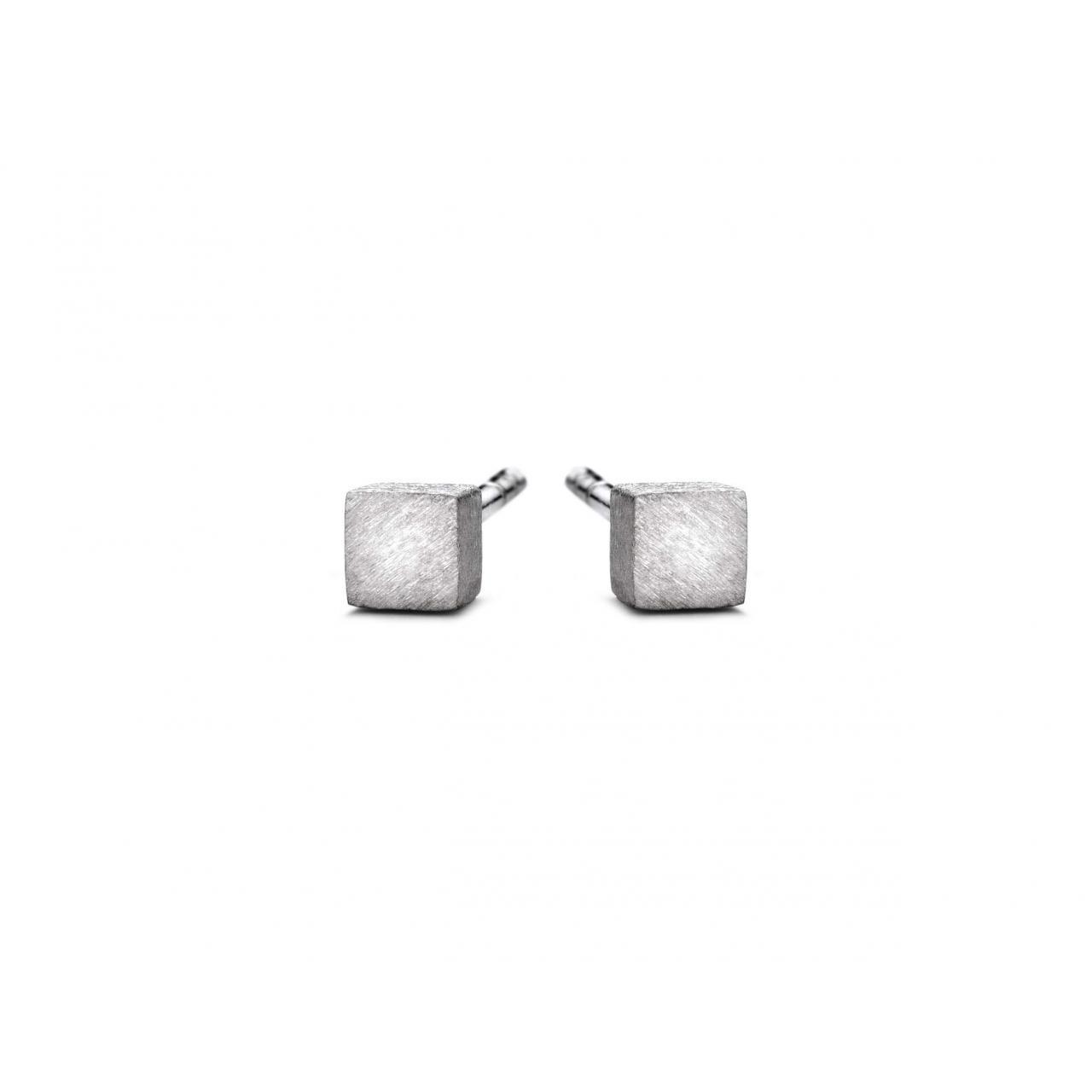 Block øreringe - sterlingsølv fra Spirit Icons
