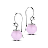 Figaro øreringe pink 9mm - sterlingsølv fra Spirit Icons