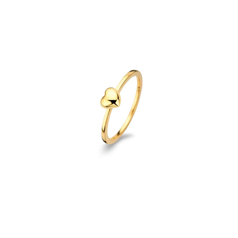 Heart ring - sterlingsølv forgyldt fra Spirit Icons