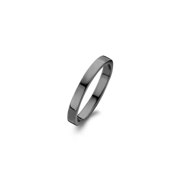 Raw polished ring - sterlingsølv ruthineret fra Spirit Icons