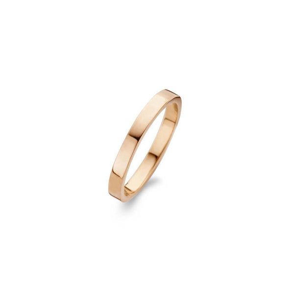 Raw polished ring - sterlingsølv rosa forgyldt fra Spirit Icons