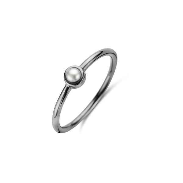 Pearl ring - sterlingsølv ruthineret fra Spirit Icons