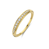 Treasure ring (S) - 14kt. guld med brillantslebne diamanter fra Spirit Icons