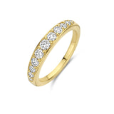 Treasure ring (L) - 14kt. guld med brillantslebne diamanter fra Spirit Icons