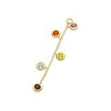 Sky vedhæng til hoops - 14kt. guld med multi color fra Spirit Icons