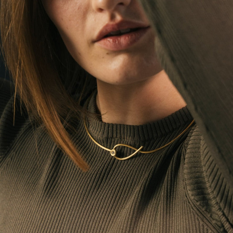 Kharisma diamond halsring fra Dulong