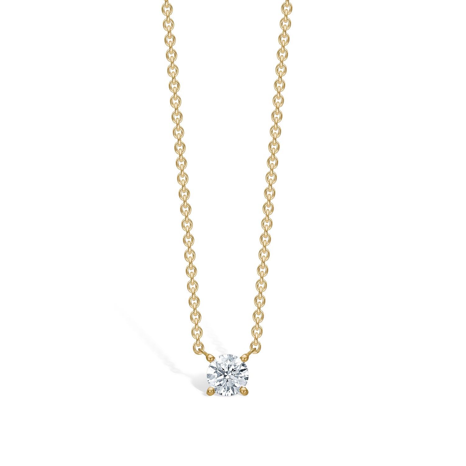 Diva guldhalskæde med diamant