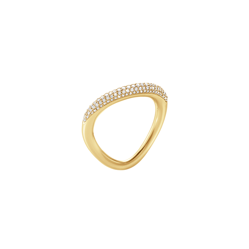 Offspring ring med diamanter - guld fra Georg Jensen