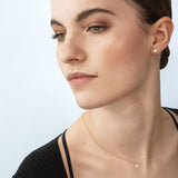 Mercy halskæde med vedhæng og diamant - guld fra Georg Jensen